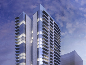 Exterior of Windrose Tower at Legacy West, Plano