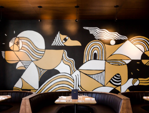 Restaurant Booth at Earls Kitchen + Bar