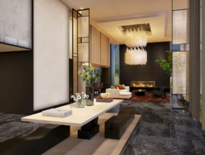 Windrose Tower Luxury Highrise Lobby