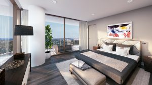 Luxury Windrose Tower Master Bedroom