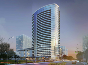 Render of Windrose Tower at Plano Legacy West