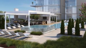 Exterior of Legacy West's Windrose Tower